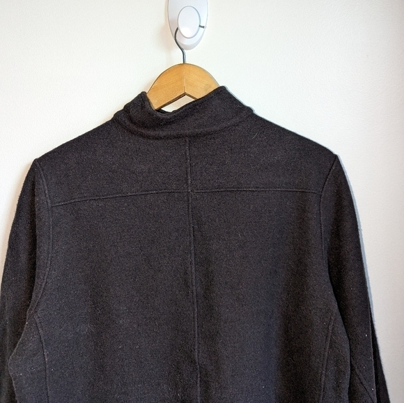 IBEX Dark Grey Athletic Merino Wool Long Sleeves Half-Zip Sweater Size Large - Picture 6 of 12